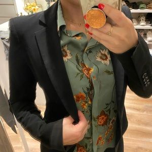 Bcbg black blazer with high Shoulder pads